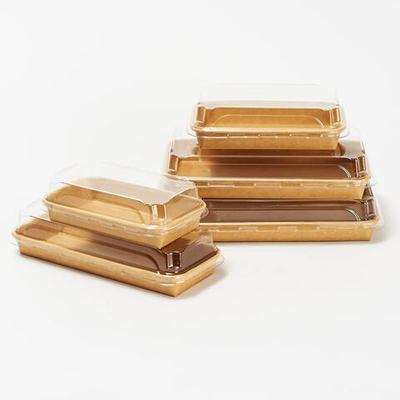 Крышка к контейнеру бумажному Sushi Box 91х221х32 мм ПЭТ 1/600