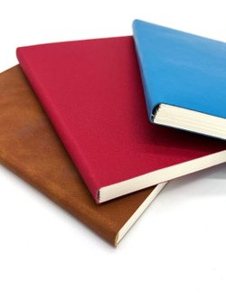 Набор 3 блокнота 88л (138*102мм) лин. бирюз.,коричневый, красный (5447-6)