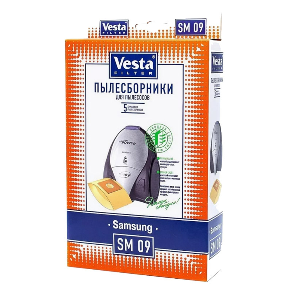 Пылесборники Vesta Filter SM 09, комплект 5 шт.