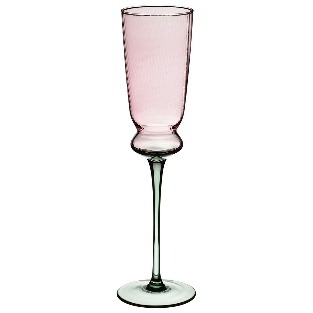 НАБОР БОКАЛОВ ДЛЯ ШАМПАНСКОГО "TWIST & SHINE" GREEN, 2 ШТ/210 МЛ