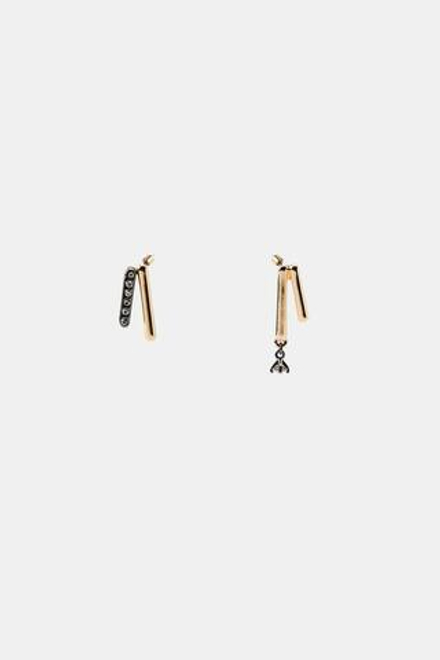 ZARA СЕРЬГИ СО СТРАЗАМИ, ЗОЛОТИСТЫЙ