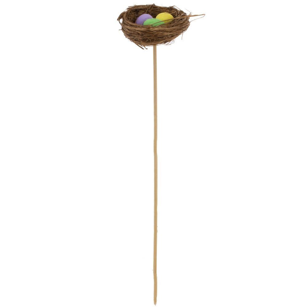 GAEM Изделие декоративное (вставка) "Гнездо пасхальное" (блок 12 шт) (6*2), L6 W6 H25 см, 3в.