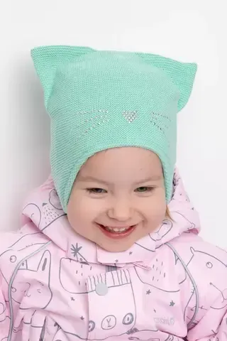 шапка  для девочки  КВ 20259/светлая мята