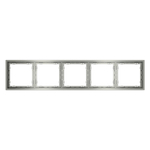 Рамка пластиковая VOLTUM S70 на 5 постов, (сталь)