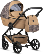 Детская коляска Tutis Viva 6 Plus Wild Elegance 3 в 1 с автокреслом Beno Black Savannah Brown