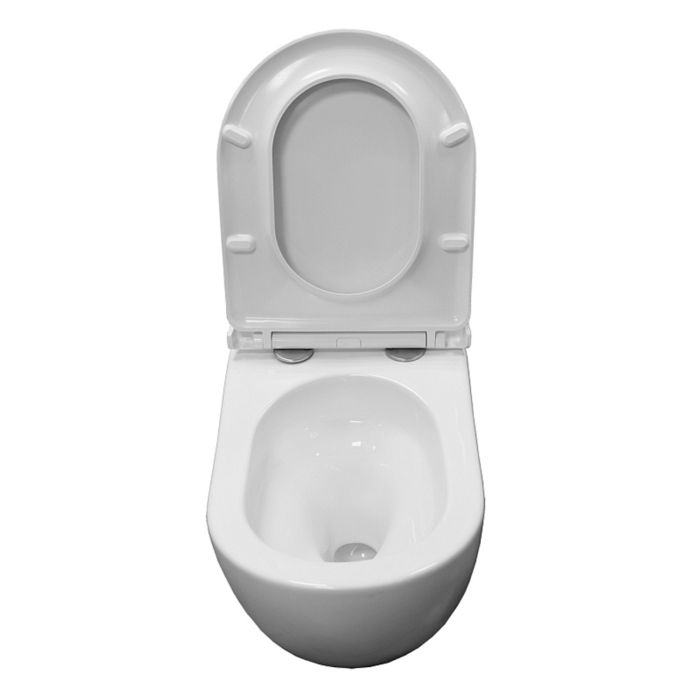 Унитаз подвесной Azario Etera 520x360x360 с системой смыва Tornado, с сидением микролифт (AZ-118E-UQ3)