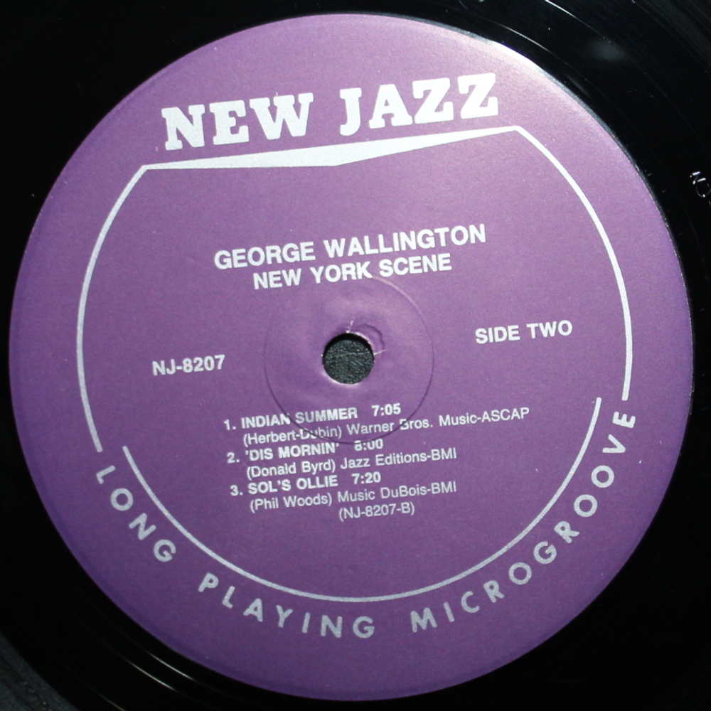 George Wallington Quintet Featuring Phil Woods, Donald Byrd / The New York Scene (LP)