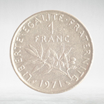 France, 1 Franc 1971 - Signature "O. Roty", VF