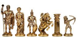 Manopoulos Шахматы с фигурами из бронзы Античные войны
