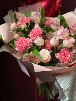 Сборный букет «Розовые мечты»