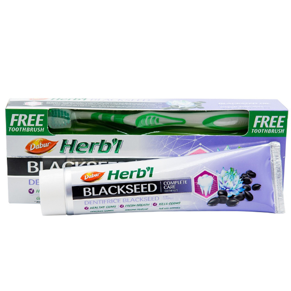 зубная паста Калонджи Дабур + зубная щётка (Blackseed Dabur), 150 гр