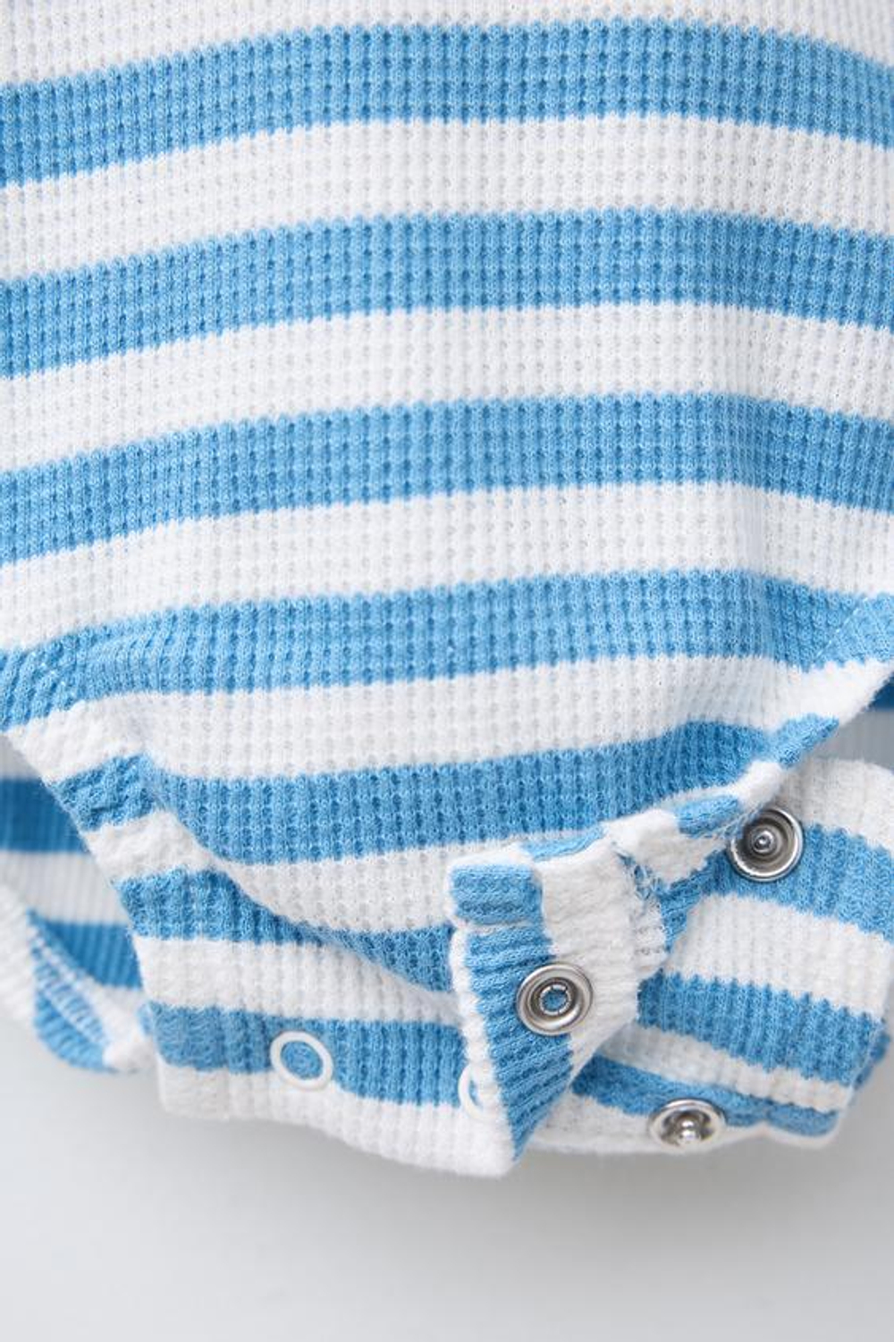 ZARA НАБОР ИЗ ДВУХ ВАФЕЛЬНЫХ БОДИ, БЕЛЫЙ/СЕРЫЙ