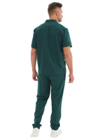 Рубашка медицинская мужская Тезис TZ700 на молнии, черный, 50