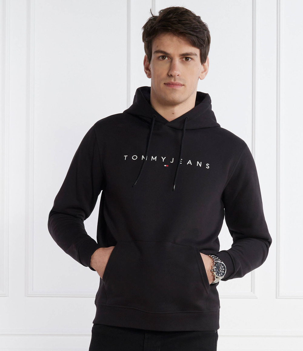 Худи LINEAR LOGO HOODIE EXT Tommy Jeans - черный(DM0DM17985)