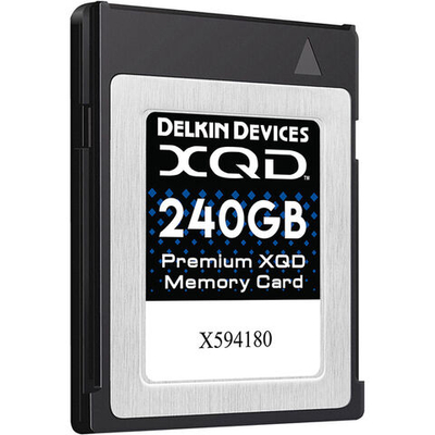 Карта памяти Delkin Devices Premium XQD 2933X 240GB, R/W 440/400 МБ/с