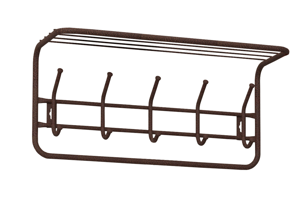 Вешалка с полкой 60 см арт.ВСП 6 М (медный антик)