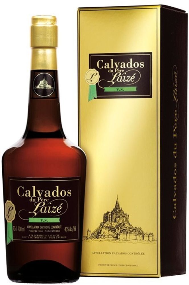 Кальвадос Calvados du pere Laize VS gift box, 0.7 л