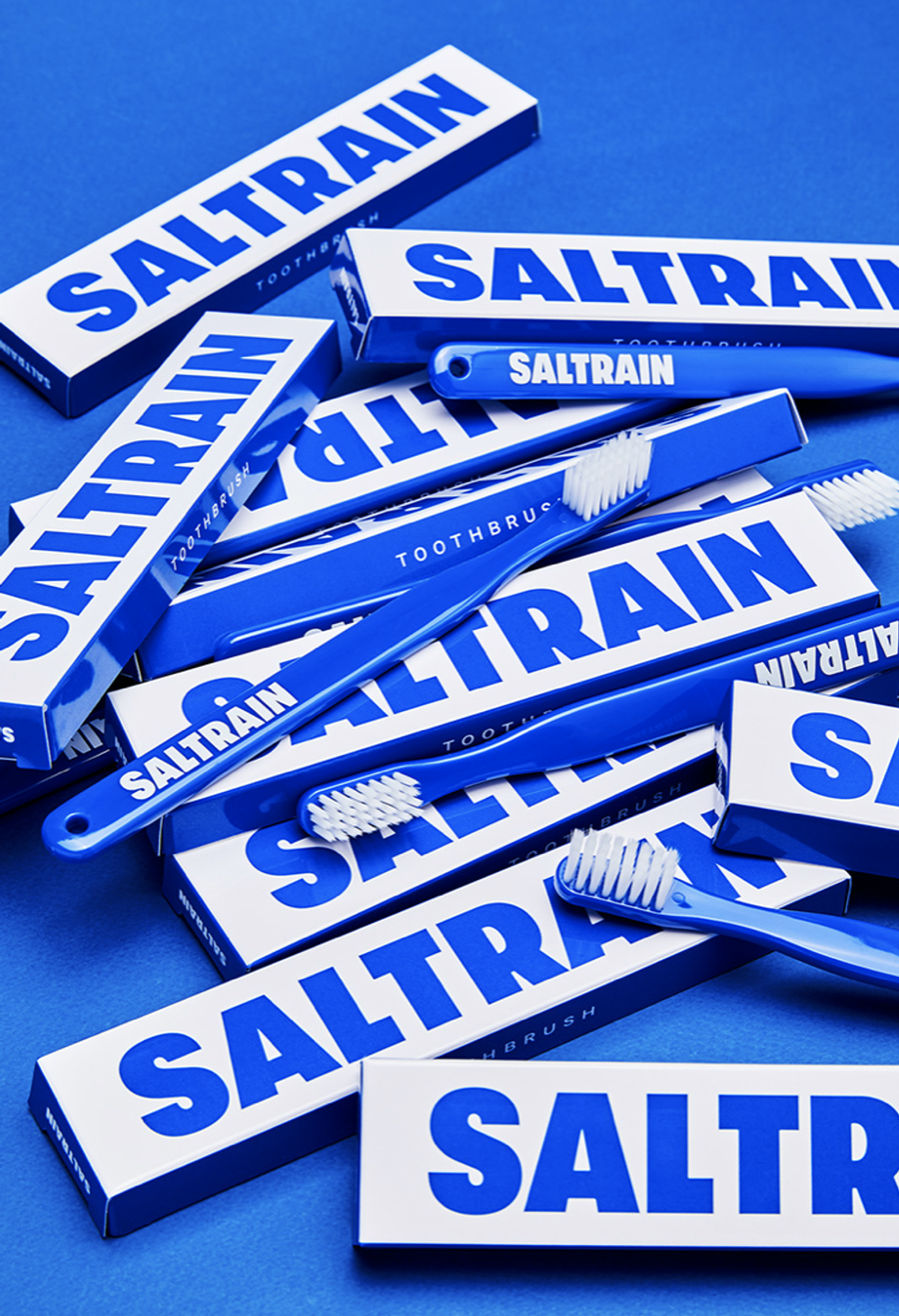 SALTRAIN Дорожный набор синий Travel Kit Blue (Зубная паста Gray Salt 30g + зубная щетка)