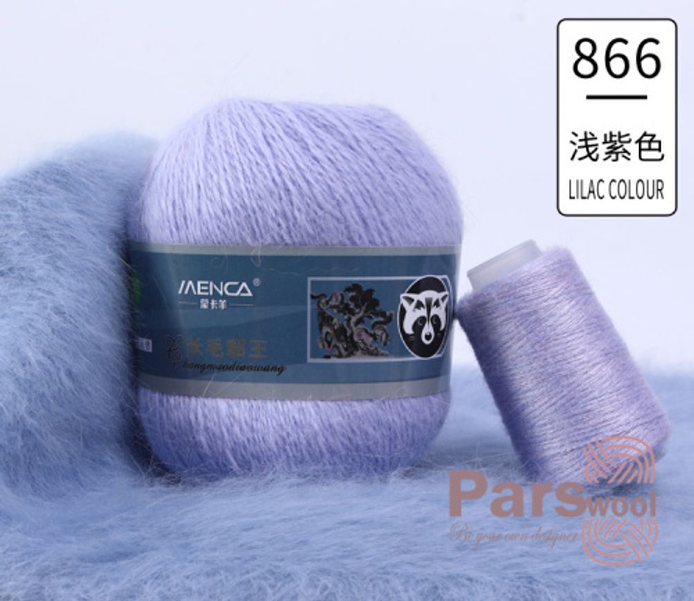 Пряжа Mink Wool (пух норки с синей этикеткой), 50г, 350м, 90%пух норки,10%полиамид (цена за 1 шт)