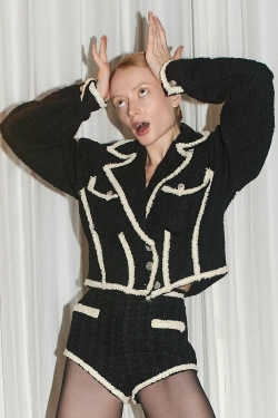 Байкерский жакет черный