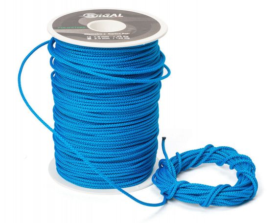 Линь Sigalsub Electric Blue Polyester 120 кг ø2 мм 1 метр (в катушке 100 м)