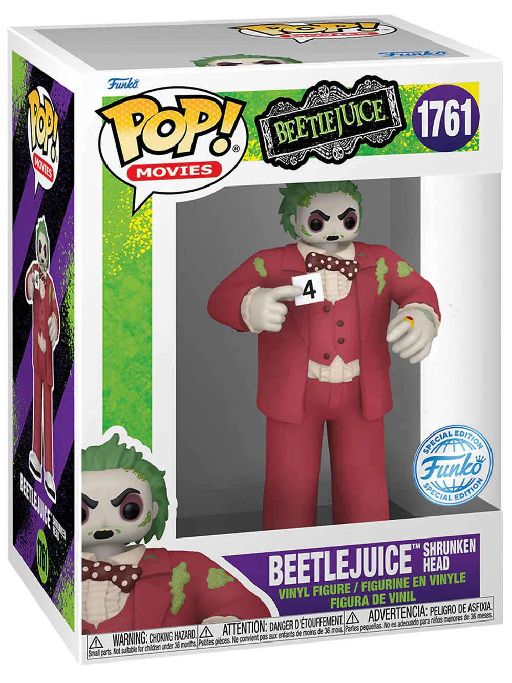 Фигурка Funko POP! Movies Beetlejuice S3 Beetlejuice (Shrunken Head) (Exc) (1761) 84862