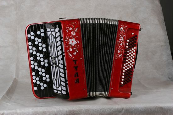 BN-51 Баян ученический детский двухголосный «Тула», 77/46х80-II, Тульская Гармонь