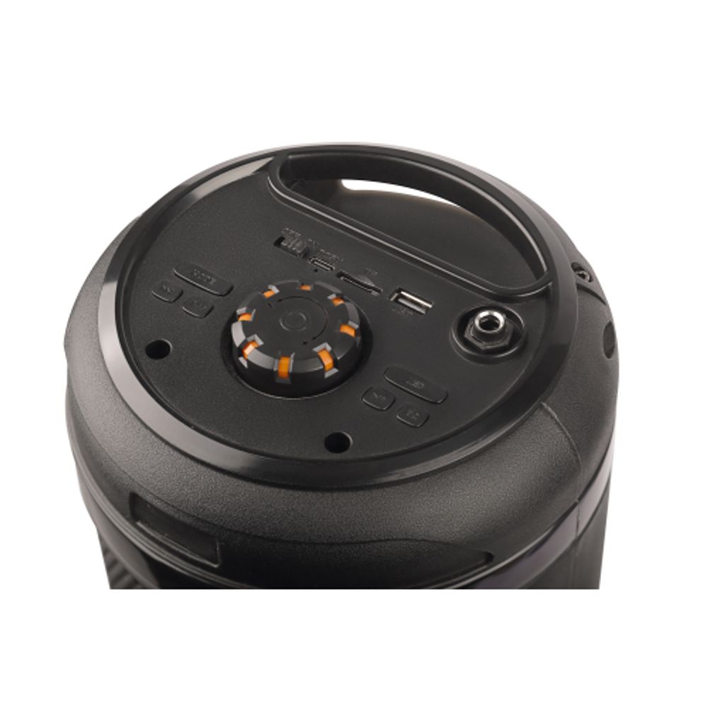 Портативная колонка Intro WZ950 bluetooth бумбокс беспроводная с микрофоном 3-х полосная черная | Intro