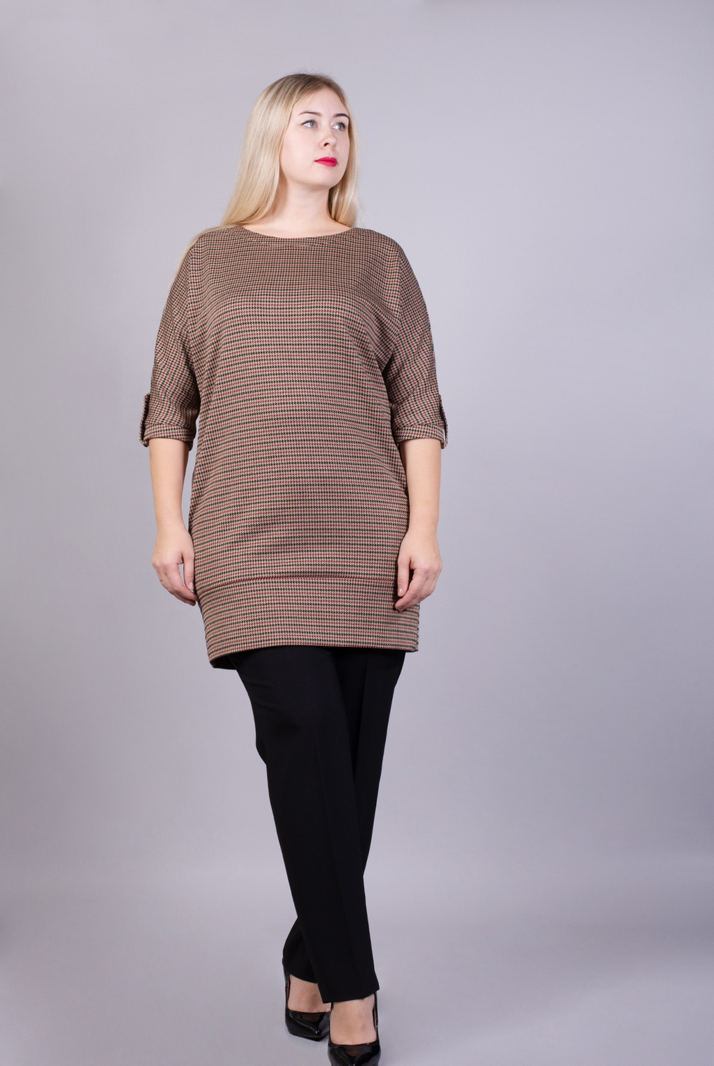 Трикотажная туника 1441Л, жаккард #201Ж201441Л