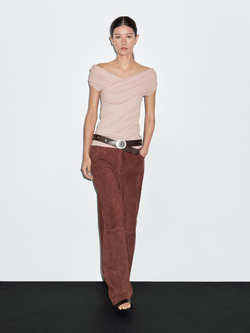 Massimo Dutti Топ без рукавов, цвет розового дерева