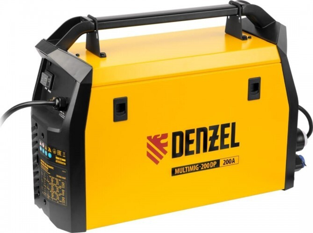 Сварочный полуавтомат Denzel MultiMIG-200DP Synergy Double Pulse 94313