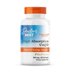 High Absorption CoQ10 with BioPerine 100 мг 60 мягких капсул Doctors Best