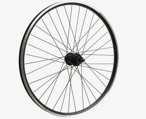 Колесо 26"зад.ал.дв.обод,ал.втулка черн.32Н Disk под касс 8-10ск ПП