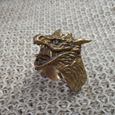 Кольцо. Дракон кричащий большой