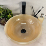 Раковина из оникса Bowl Yellow TinLip BO-60906 40*40*15