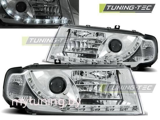 Передние фары Skoda Octavia 1 daylight chrome
