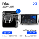 Teyes X1  9" для Toyota Prius 30 2009-2015