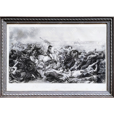 Лефевр Ашиль. Битва при Абукире 25 июля 1799 г. По оригиналу Антуана-Жана Гро. Бумага, гравюра резцо