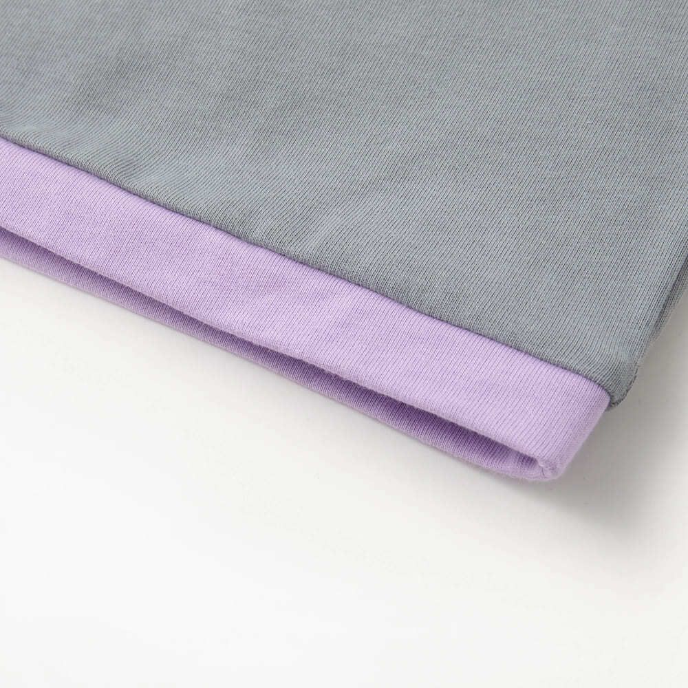 Футболка Ymkashix Love серая / пурпурная