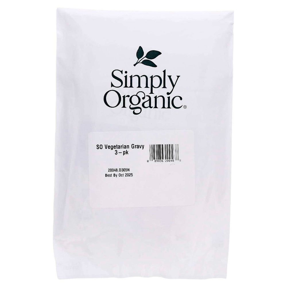 Simply Organic, вегетарианская смесь коричневых подлив, 3 пакетика по 28 г (1 унции)