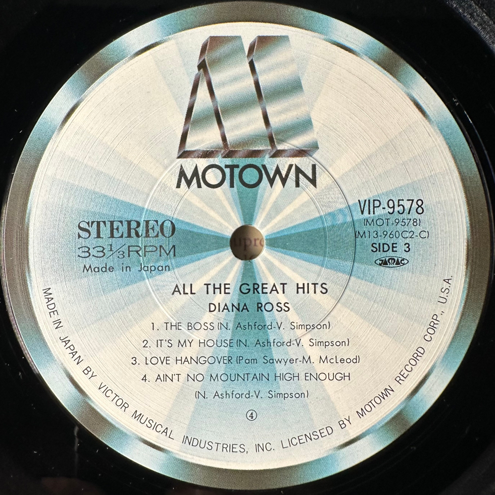 Diana Ross ‎– All The Great Hits 2LP (Япония 1981г.)