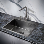 Мойка для кухни MILACIO Denia 59 Steel MC.77499 сталь воронёная