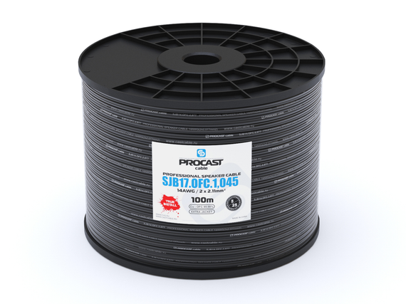 PROCAST cable SJB 17.OFC.1,045 - профессиональный инсталляционный круглый всепогодный спикерный кабель