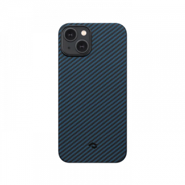 Чехол Pitaka MagEZ Case 3 для iPhone 14 Plus (6.7"), черно-синий, кевлар (арамид)