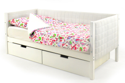 Детская кровать-тахта мягкая Бельмарко Svogen белый
