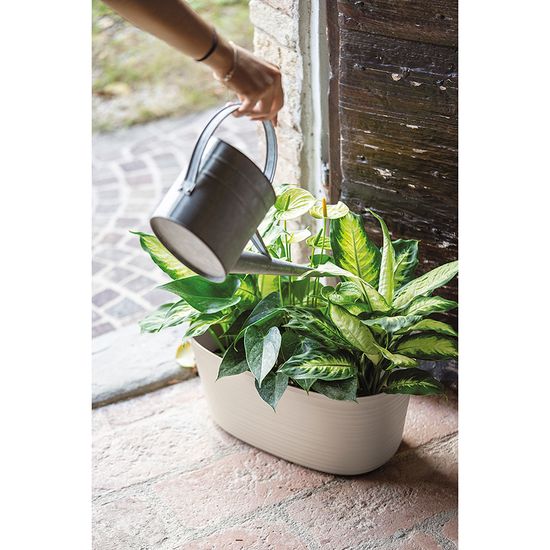 Кашпо для комнатных растений большое tierra, молочное