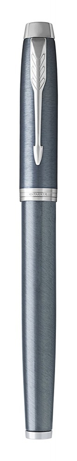 Подарочный набор: Перьевая ручка Parker IM Metal Light Blue Grey CT и Ежедневник недатированный черный