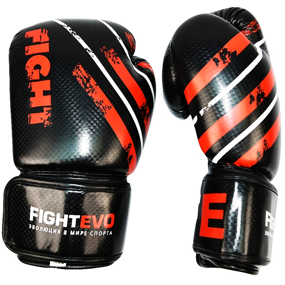 Боксерские перчатки FightEvo - Black/Red