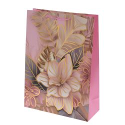 GAEM Пакет подарочный L (бумага 210г/м2, блок микс 12шт), L30 W12 H41,5 см, 4в.