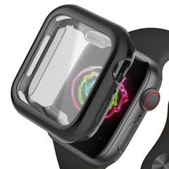 Силиконовый чехол 360 Gloss Case для Apple Watch 42 мм (Черный)